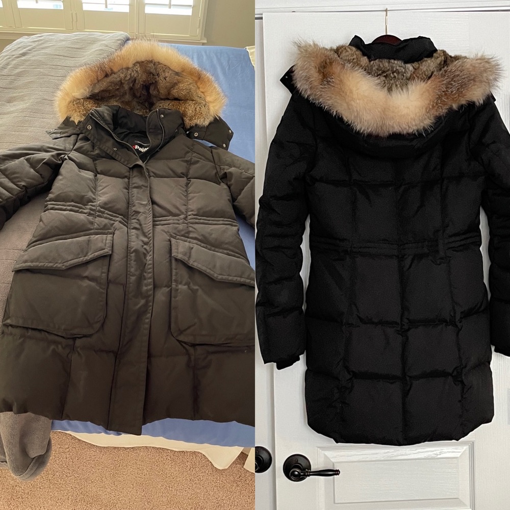 Pajar Women’s Quilted Down Coat Faux Fur Trim - Picture 1 of 7
